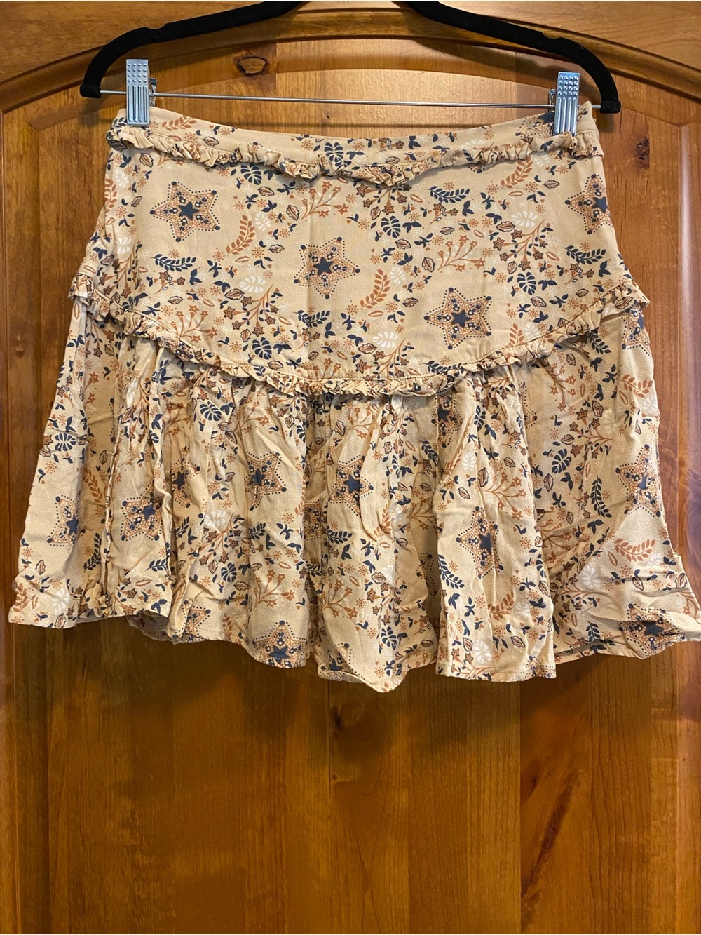 Spell Cream Floral Ruffled Circle Skirt